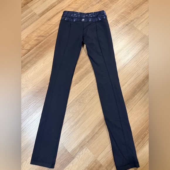 lululemon athletica Pants - Lululemon full length black leggings Y2K style look alike size 4 black in color